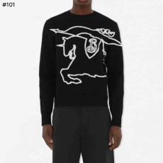 BURBERRY 버버리 한정판 프리미엄 자카드 라운드 니트 스웨터