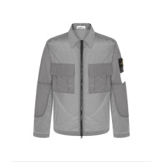 STONE ISLAND 스톤아일랜드 나일론 메탈 립스탑 오버셔츠 바람막이 3COLOR
