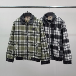 BURBERRY 버버리 레더패치 카라 누빔 자켓