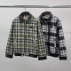 BURBERRY 버버리 레더패치 카라 누빔 자켓