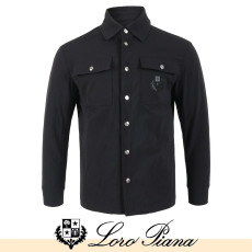 LOROPIANA 로로피아나 투포켓 자수로고 코튼 스판자켓