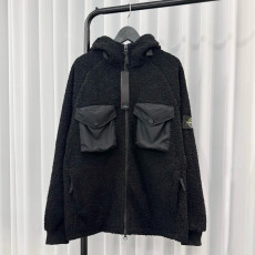STONE ISLAND 스톤아일랜드 투포켓 플리스 후드집업