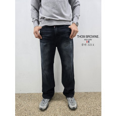 THOM BROWNE 톰브라운 스판 세미와이드 청바지