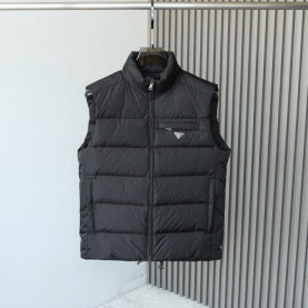 PRADA 프라다 메탈 플레이트 다운 베스트 3COLOR