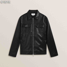 THOM BROWNE 톰브라운 투포켓 레더 자켓