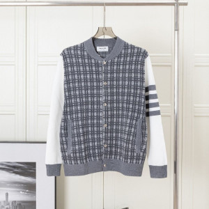 THOM BROWNE 톰브라운 메탈버튼 체크배색 자켓