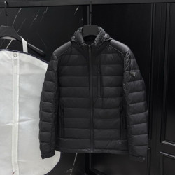 PRADA 프라다 파이핑 다운 패딩 자켓