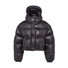 PRADA 프라다 리나일론 구스 숏 패딩