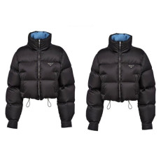 PRADA 프라다 크롭 덕다운 점퍼 오리털 패딩