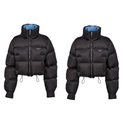 PRADA 프라다 크롭 덕다운 점퍼 오리털 패딩