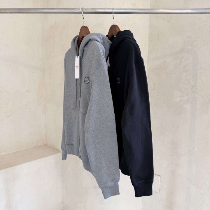 MAISON KITSUNE 메종키츠네  볼드 폭스패치 컴포트 후드집업