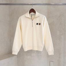 MAISON KITSUNE 메종키츠네 더블 폭스패치 하프 집업