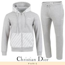 DIOR 디올 오블리크 배색 후드 집업 셋업