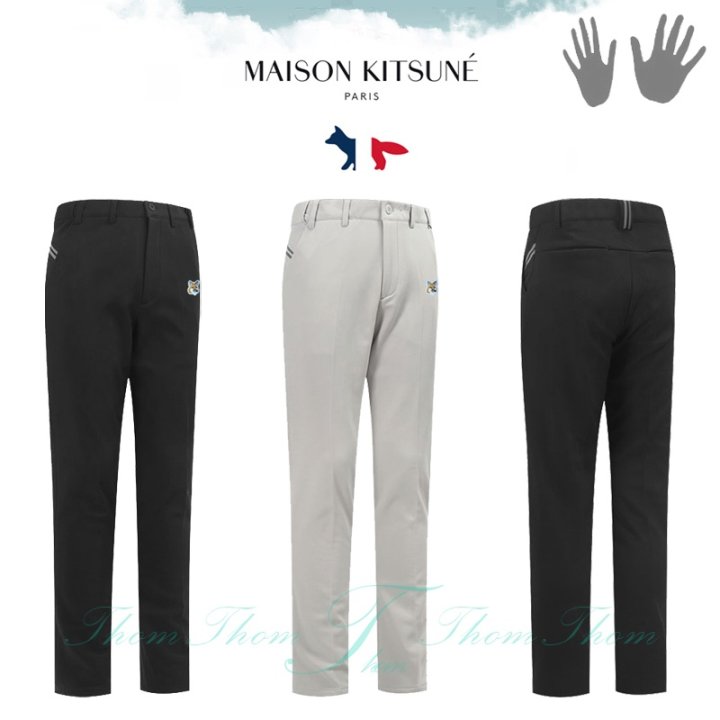 MAISON KITSUNE 메종키츠네 루엘 기모 밴딩 팬츠