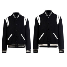 SAINT LAURENT 생로랑 커플 스타디움 울 블루종