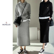 MONCLER 몽클레어 레이어드 후드 치마 세트