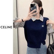 ●12월 판매 8위● CELINE 셀린느 버튼 배색 니트셔츠 3COLOR