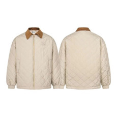 MIUMIU 미우미우 코듀로이 칼라 퀄팅 블루종 자켓