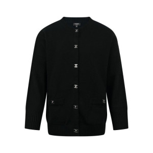 CHANEL 샤넬 로고 버튼 가디건 2COLOR