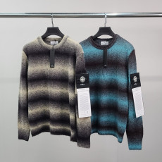 STONE ISLAND 스톤아일랜드 흑백패치 모헤어 니트