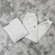 MONCLER 몽클레어 엠보 자수 기모 후드&조거 팬츠 세트 2COLOR