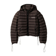 MIUMIU 미우미우 라이트 폰지 다운 후드 자켓 2COLOR