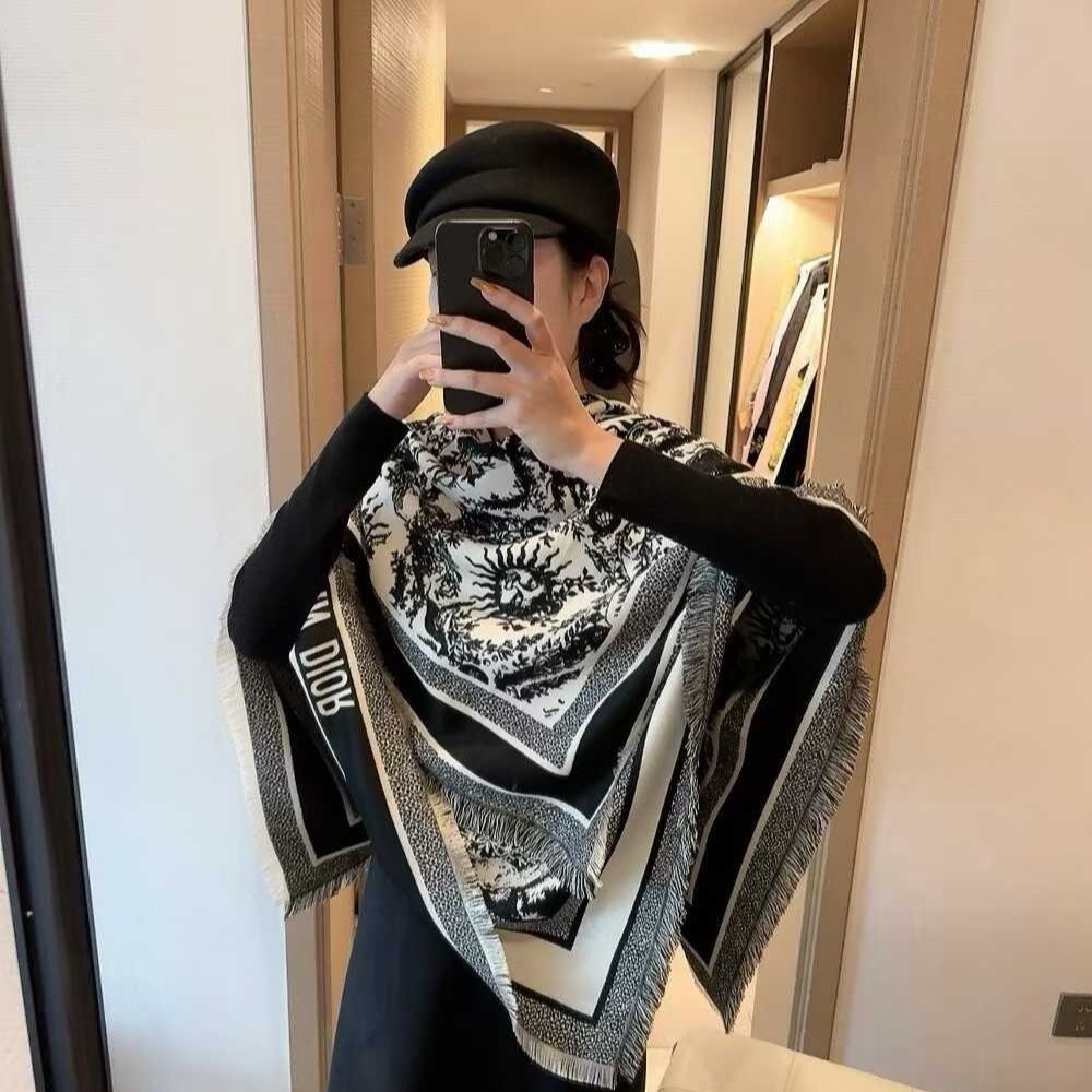 DIOR 디올 캐시미어 숄 머플러