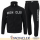 MONCLER 몽클레어 그레이 레터링 폴라폴리스 셋업