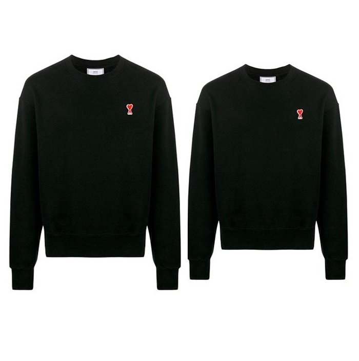 AMI 아미 체인 스몰패치 맨투맨