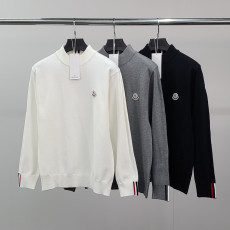 MONCLER 몽클레어 빽삼선 소매라인 반목 니트