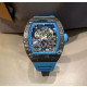 RICHARD MILLE 리차드밀 부바왓슨 블랙 카본 케이스 블루 포인트 블루 밴드 RM-055