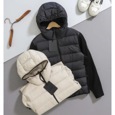 MONCLER 몽클레어 트리콧 패딩 니트 후드 집업