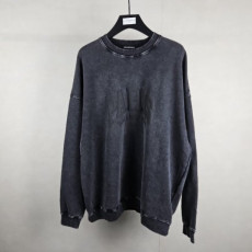 BALENCIAGA 발렌시아가 파리 로고 피그먼트 오버핏 맨투맨 2COLOR