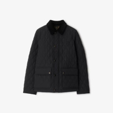 BURBERRY 버버리 코듀로이 카라 퀼팅 자켓