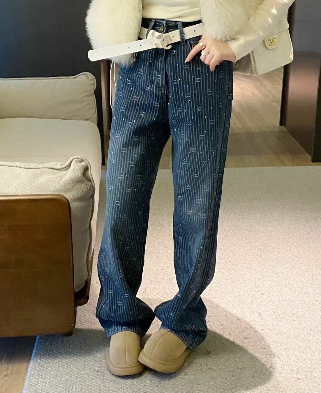 CHANEL 샤넬 플리스 팬츠 2COLOR