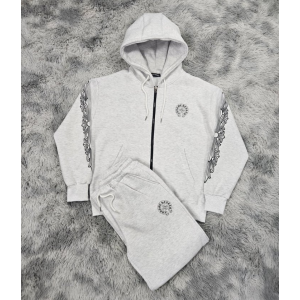 CHROME HEARTS 크롬하츠 타투 기모 후드집업&팬츠 세트 2COLOR