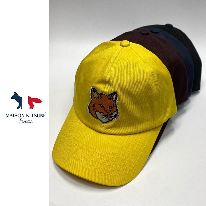MAISON KITSUNE 메종키츠네 폭스 헤드 패치캡