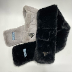 PRADA 프라다 인조퍼 머플러