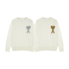 AMI 아미  8146 빅 하트 캡슐 컬렉션 라운드 니트