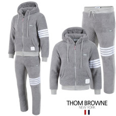 THOM BROWNE 톰브라운 4바 로고양털 셋업