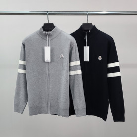 MONCLER 몽클레어 빽삼선 완장 니트 집업