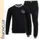 MONCLER 몽클레어 가죽 로고 맨투맨 셋업