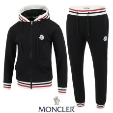 MONCLER 몽클레어 삼선 시보리 후드집업 셋업