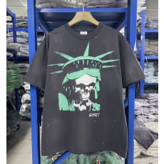 SAINT MXXXXXX 세인트마이클 1091 바빌론 스태츄 스컬 워싱 반팔