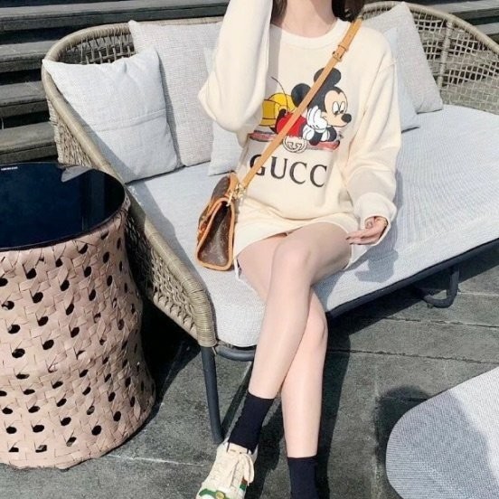 GUCCI 구찌 디즈니 미키마우스 커플 맨투맨