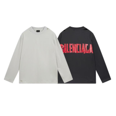 BALENCIAGA 발렌시아가 3282 시큐리티 테이프 로고 구제 워싱 롱 슬리브