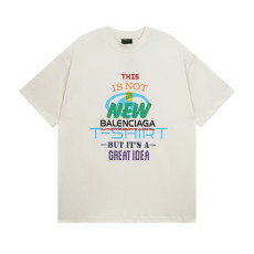 BALENCIAGA 발렌시아가 3269 뉴 로고 그래픽 구제 워싱 반팔