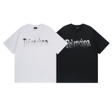 BALENCIAGA 발렌시아가 23128 펜슬 그라데이션 로고 반팔