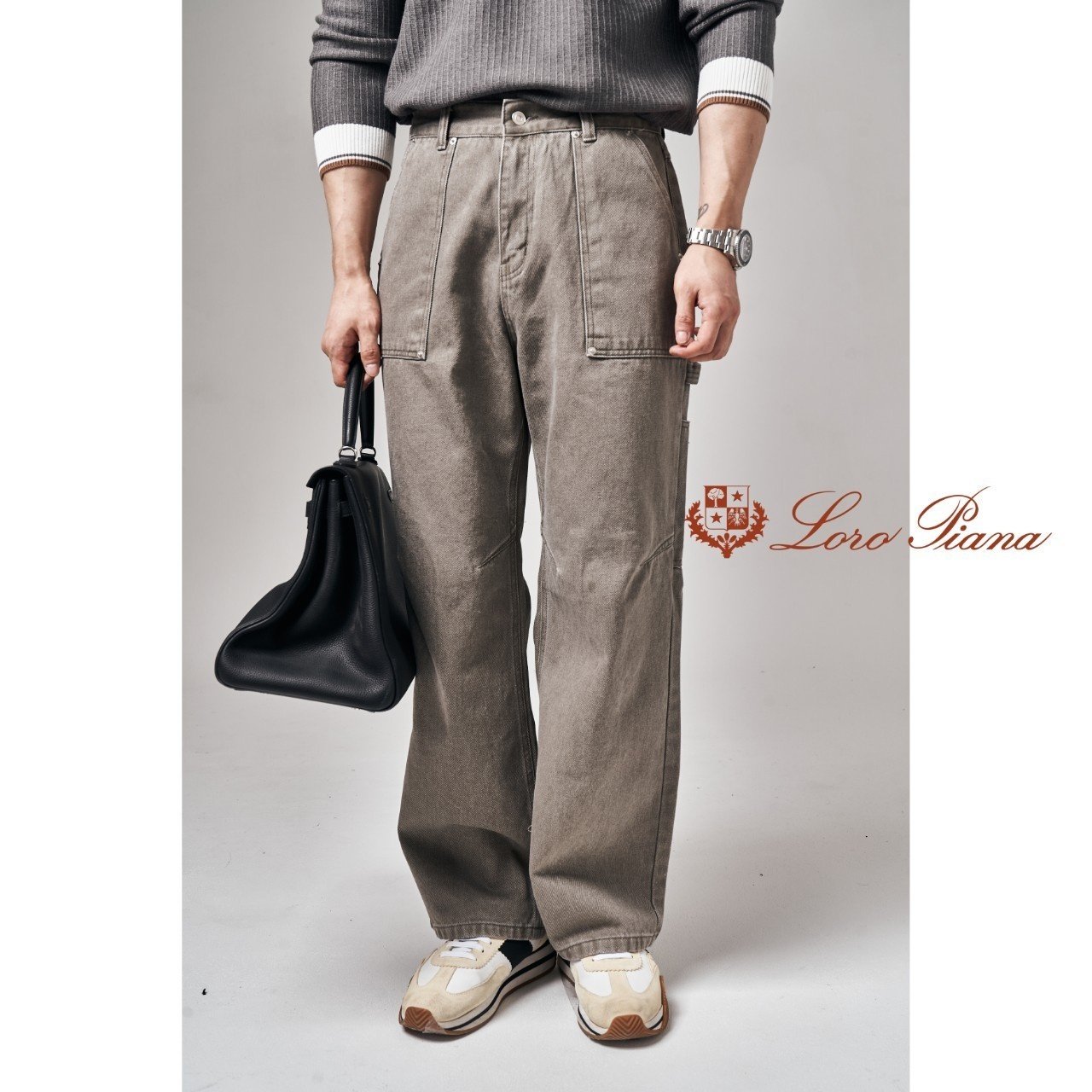 LOROPIANA 로로피아나 다트 워싱 팬츠  2COLOR