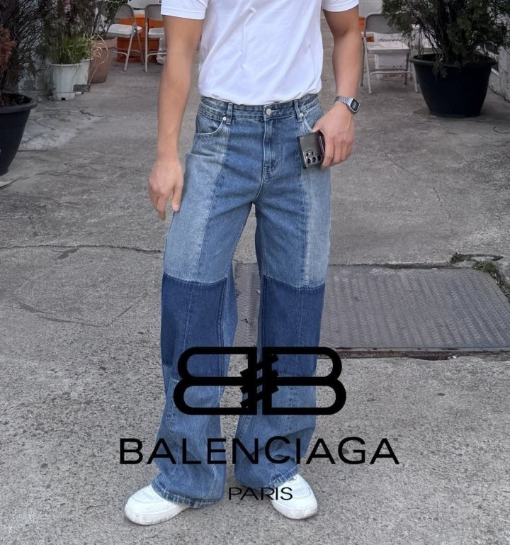 BALENCIAGA 발렌시아가 톤톤 와이드 청바지